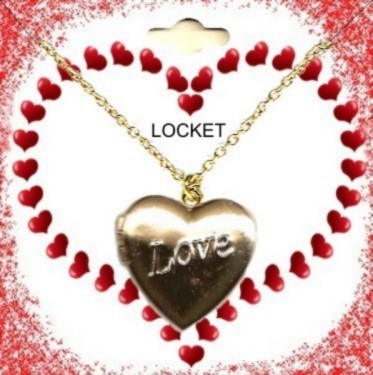 Heart ''Love'' Photo Locket Necklace